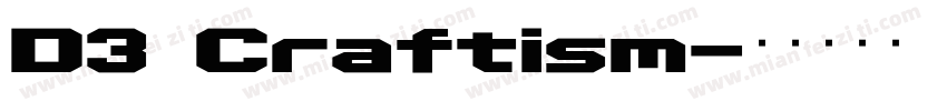 D3 Craftism字体转换